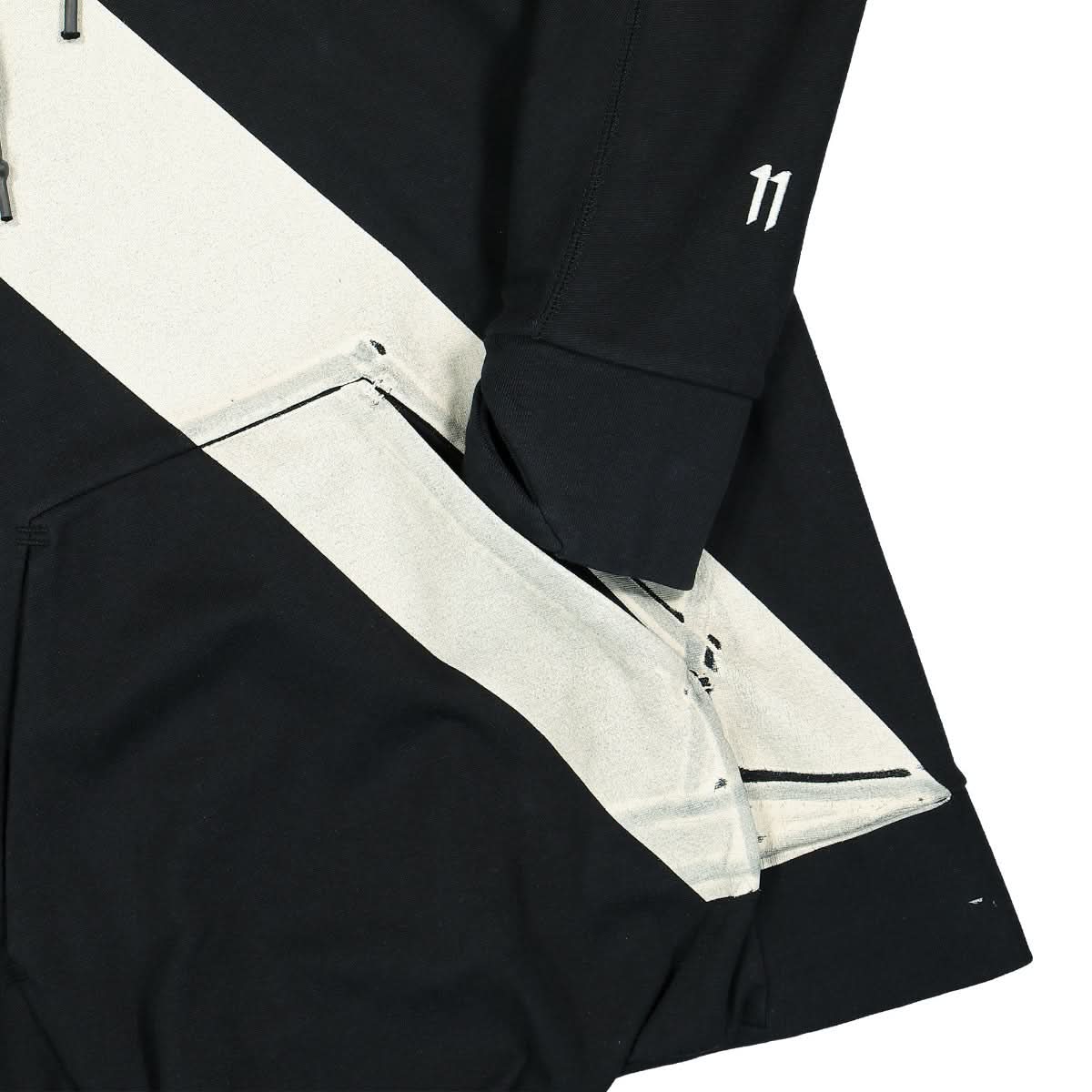 11 By Boris Bidjan Saberi Hoodie Black,Grey Detail view 4 | Gate