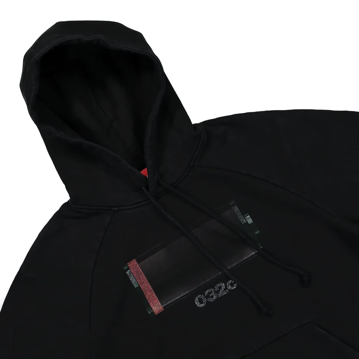 032c 'Low' Raglan Hoodie Black Detail view 3 | Gate