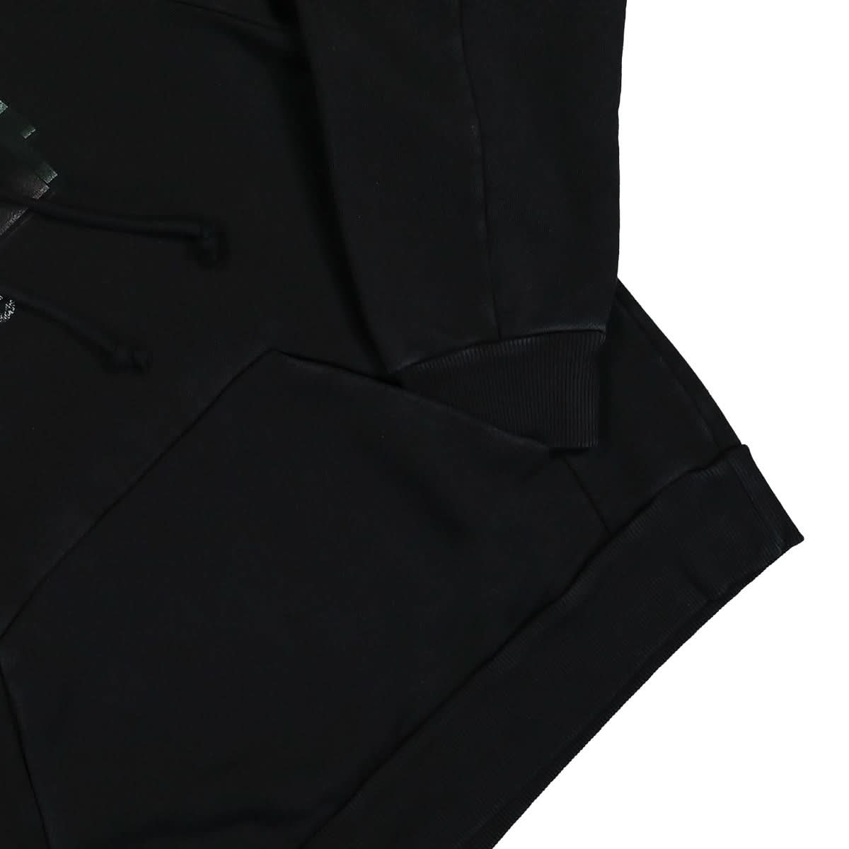 032c 'Low' Raglan Hoodie Black Detail view 4 | Gate