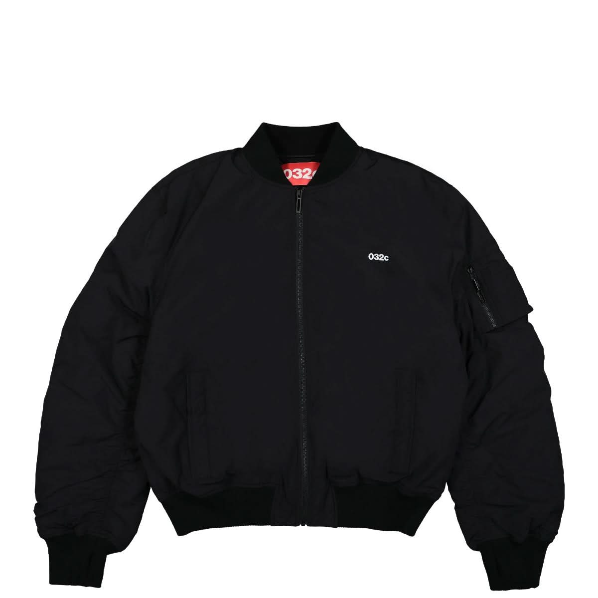 032c The 'Grosse Freiheit' Bomber Jacket Black Detail view 1 | Gate