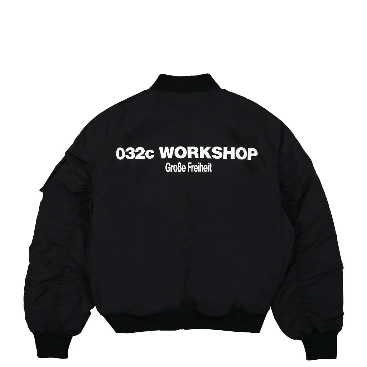 032c The 'Grosse Freiheit' Bomber Jacket Black Detail view 2 | Gate