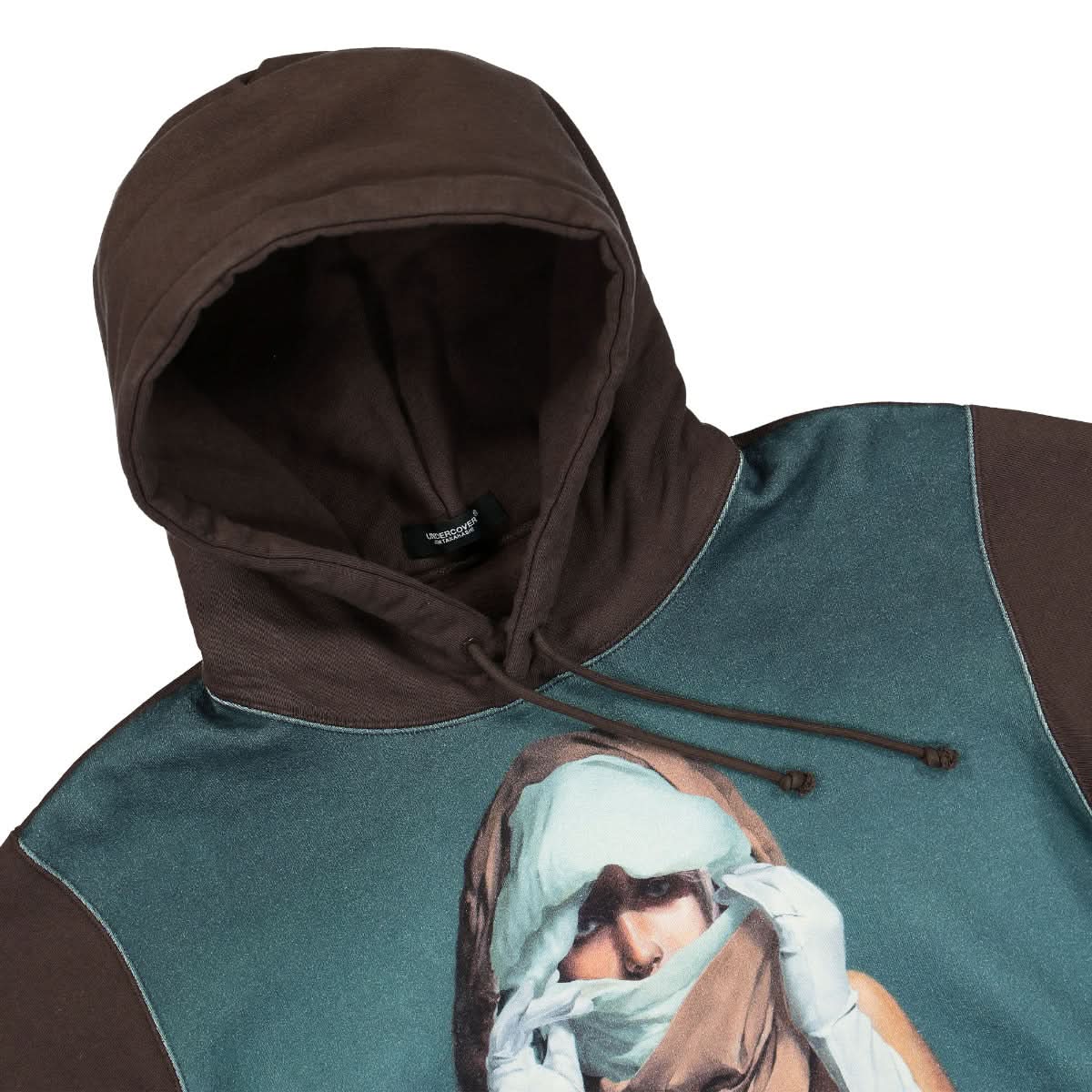 Undercover Hoodie Brown,Green Detail view 3 | Gate