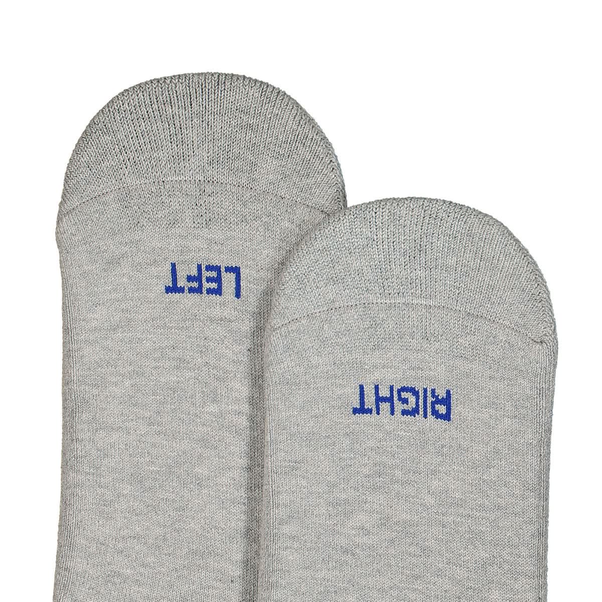 VETEMENTS DHL Cut-Up Socks Grey,Yellow Detail view 3 | Gate