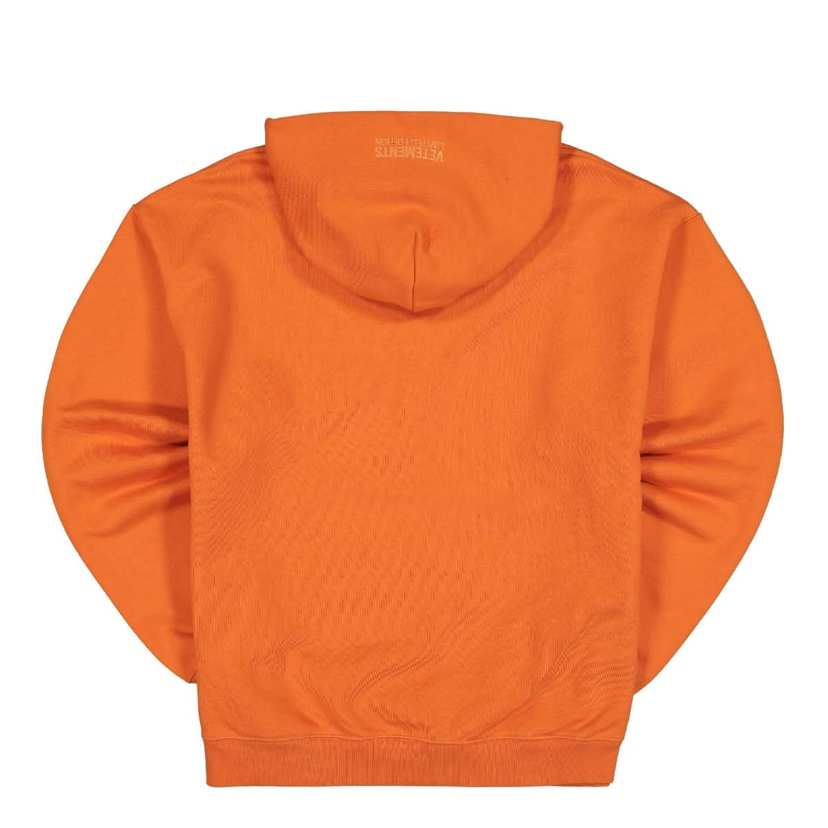 VETEMENTS Big Logo Limited Edition Hoodie Orange Detail view 4 | Gate
