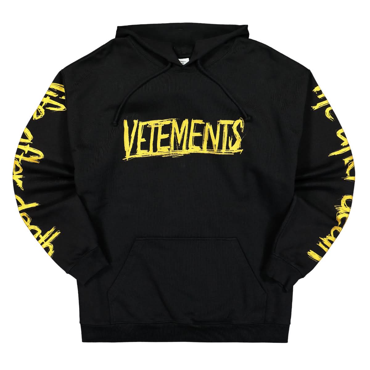 VETEMENTS World Tour Hoodie Black,Gold Detail view 1 | Gate