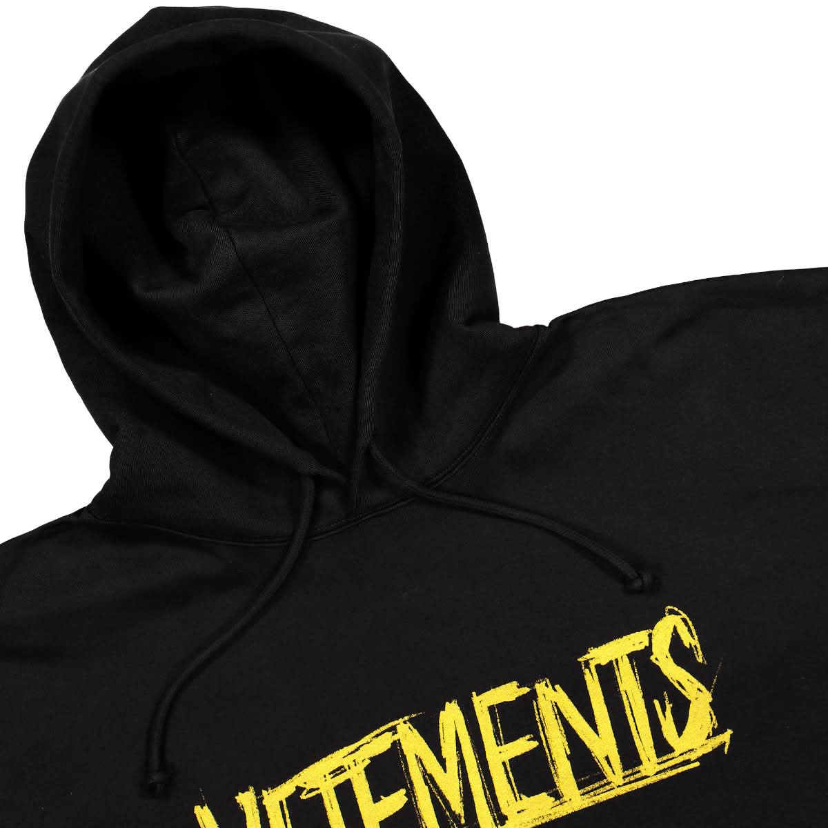 VETEMENTS World Tour Hoodie Black,Gold Detail view 3 | Gate