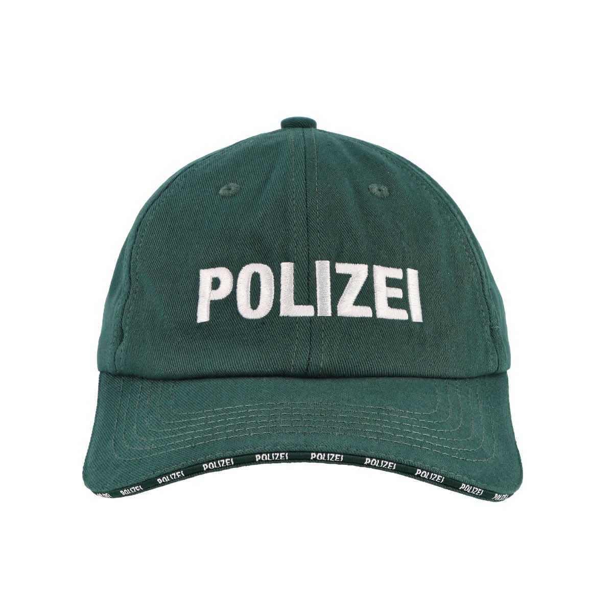 VETEMENTS Polizei Cap Green Detail view 4 | Gate