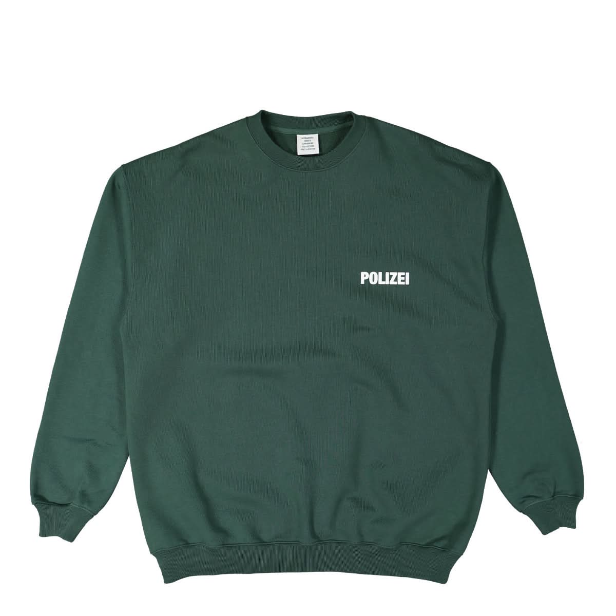 VETEMENTS Polizei Sweatshirt Green Detail view 1 | Gate