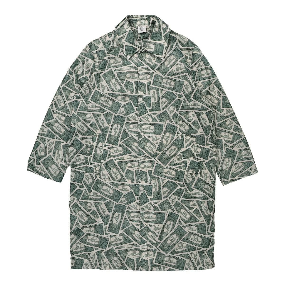 VETEMENTS Million Dollar Light Raincoat White,Green Detail view 1 | Gate