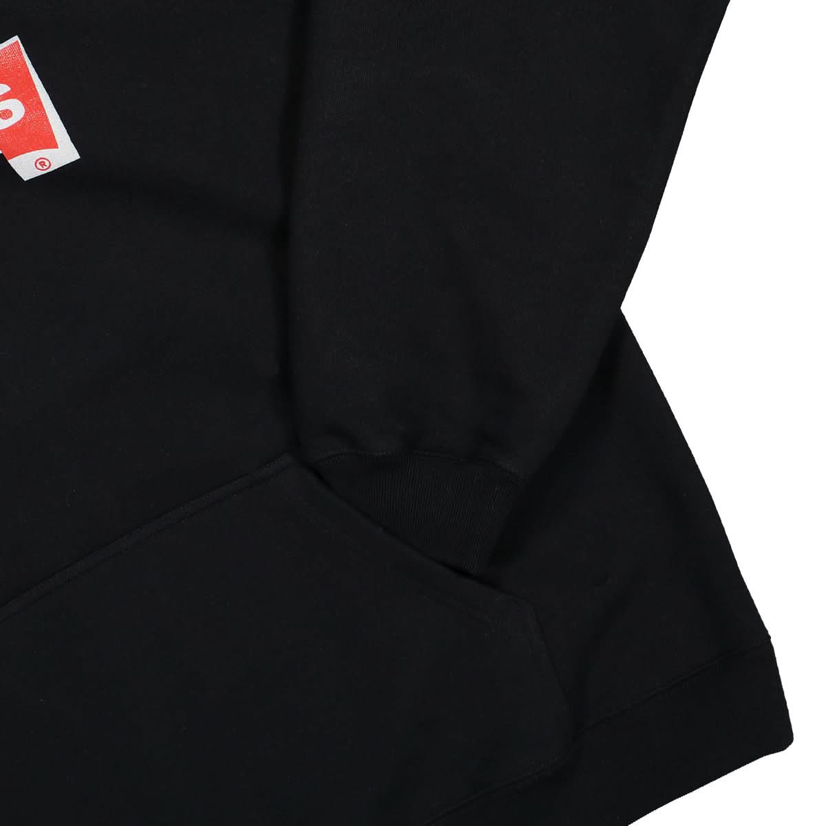 VETEMENTS Mixed Logo Hoodie Black Detail view 4 | Gate