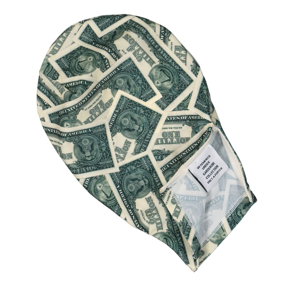 VETEMENTS Million Dollar Styling Mask Green Detail view 3 | Gate