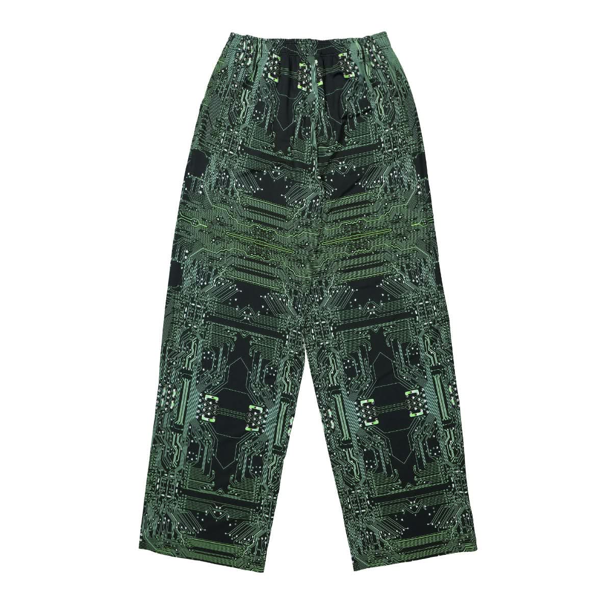 VETEMENTS Cyber Fluid Jersey Pants Black,Green Detail view 2 | Gate
