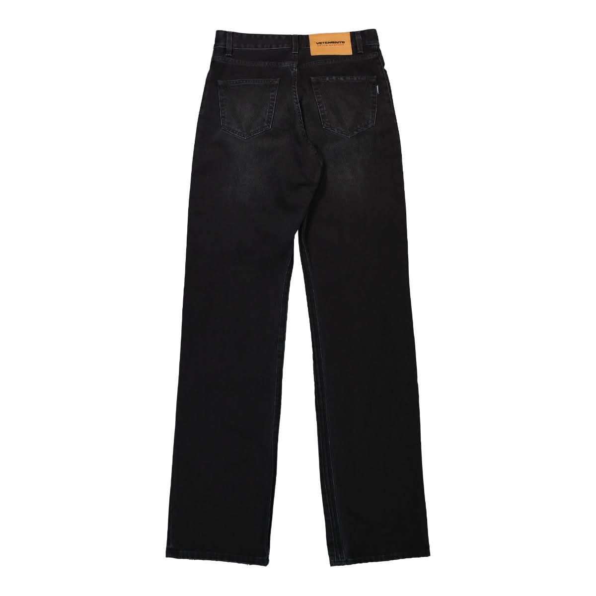 VETEMENTS Cut-Up Jeans Black Detail view 2 | Gate