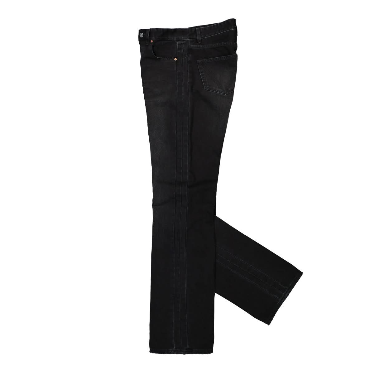 VETEMENTS Cut-Up Jeans Black Detail view 3 | Gate