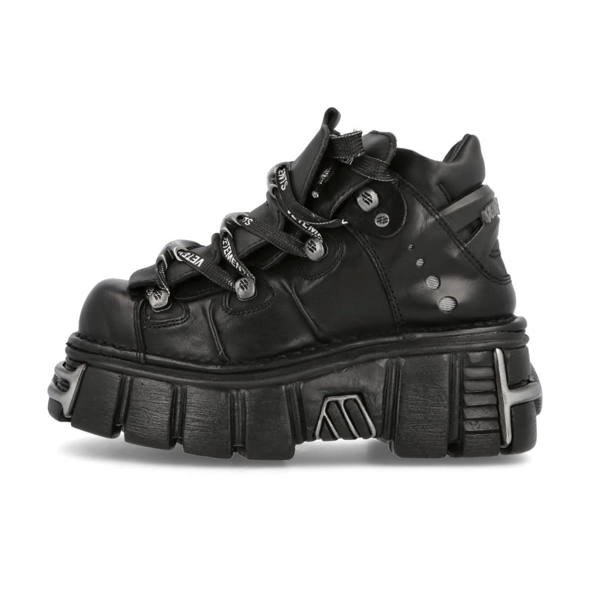 VETEMENTS New Rock Platform Sneakers Black Sneaker Detail view 1 | Gate