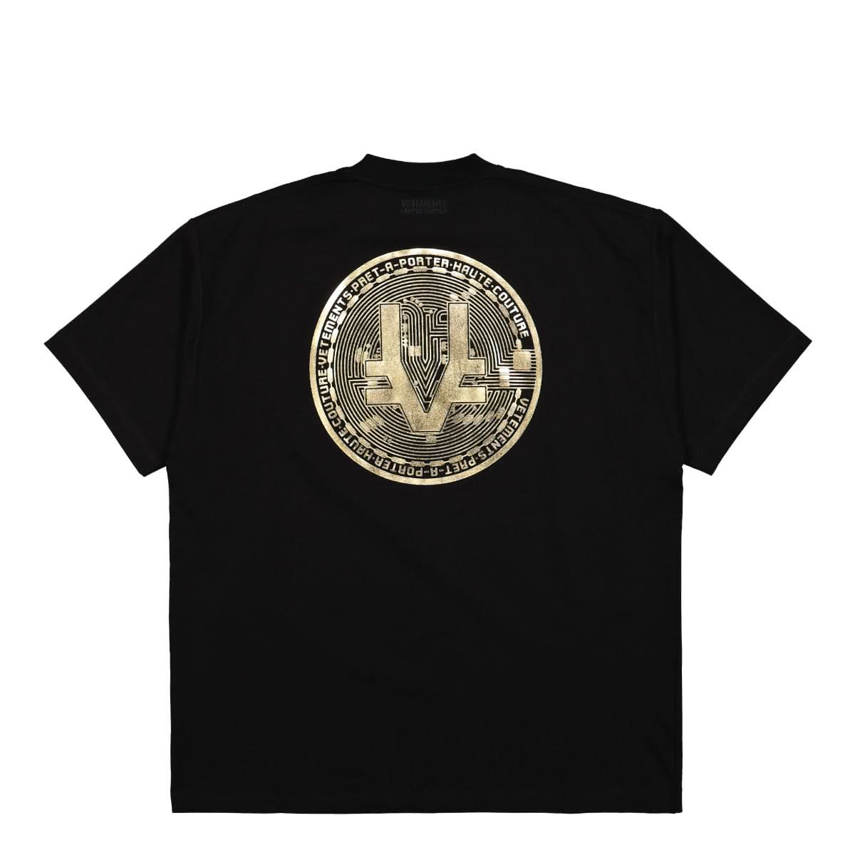 VETEMENTS Cryptocurrency T-Shirt Black Detail view 2 | Gate