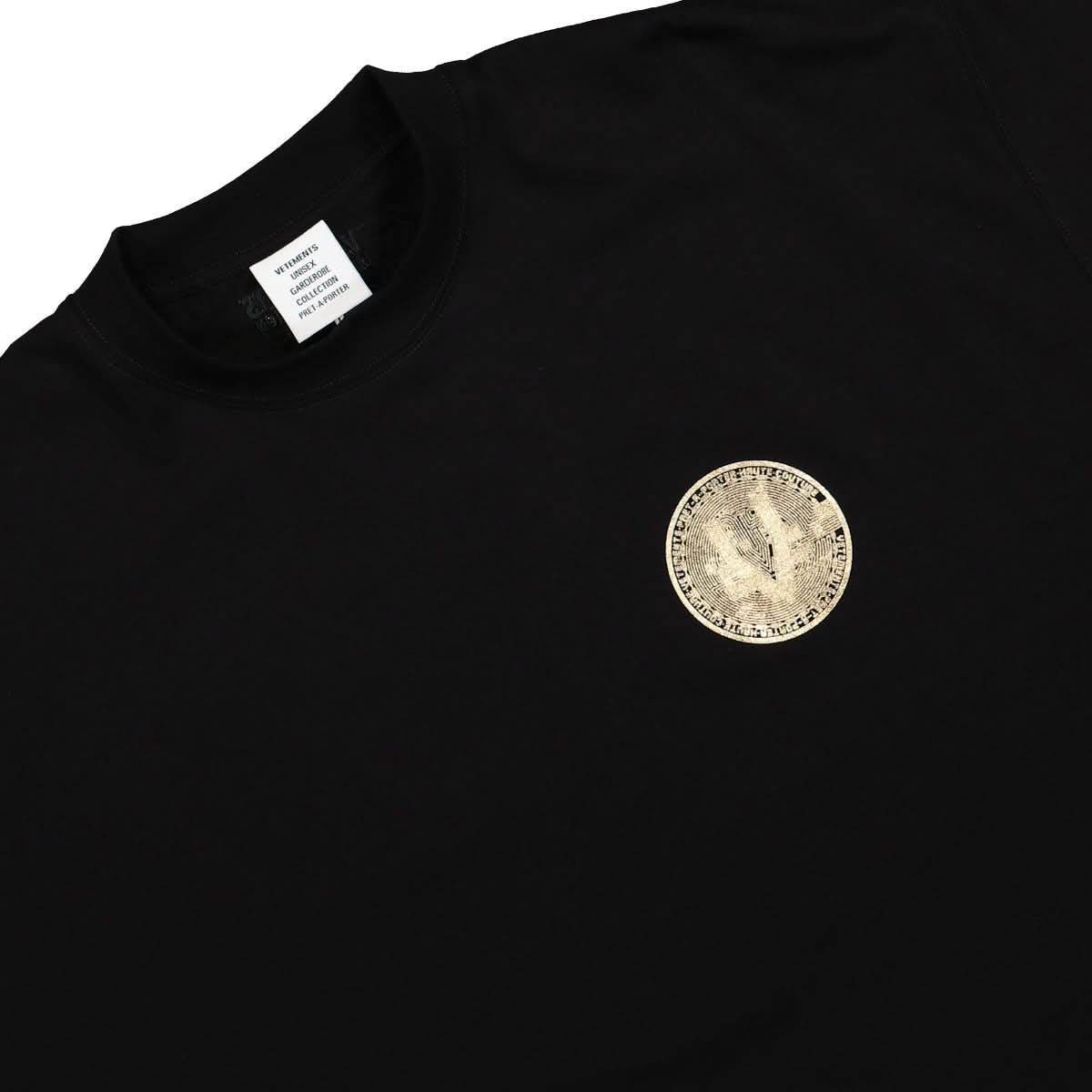 VETEMENTS Cryptocurrency T-Shirt Black Detail view 3 | Gate