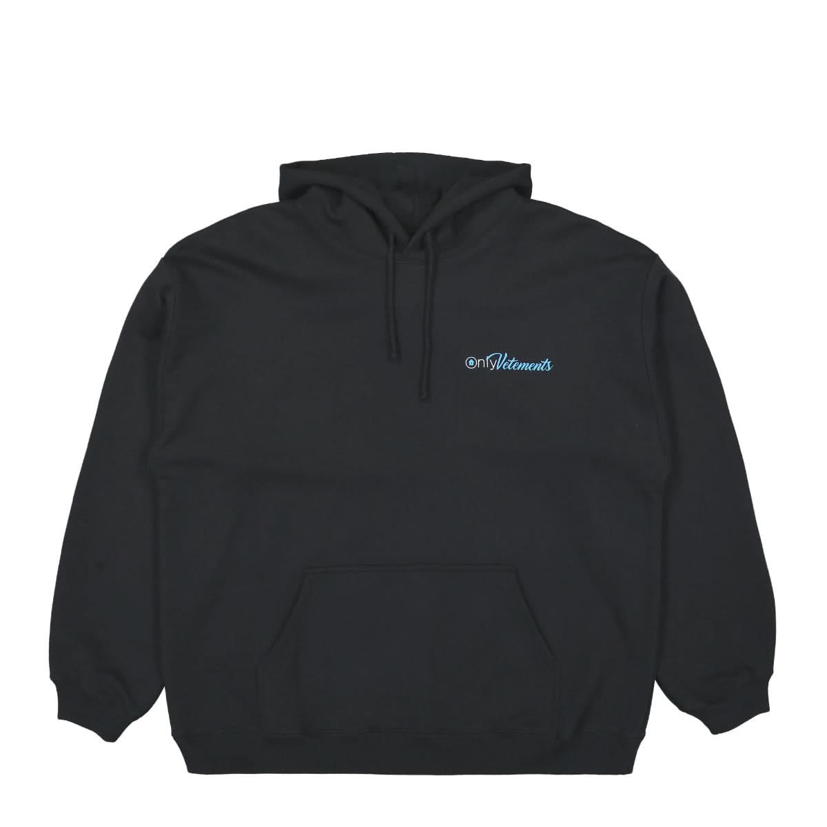 VETEMENTS Only Hoodie Black Detail view 1 | Gate