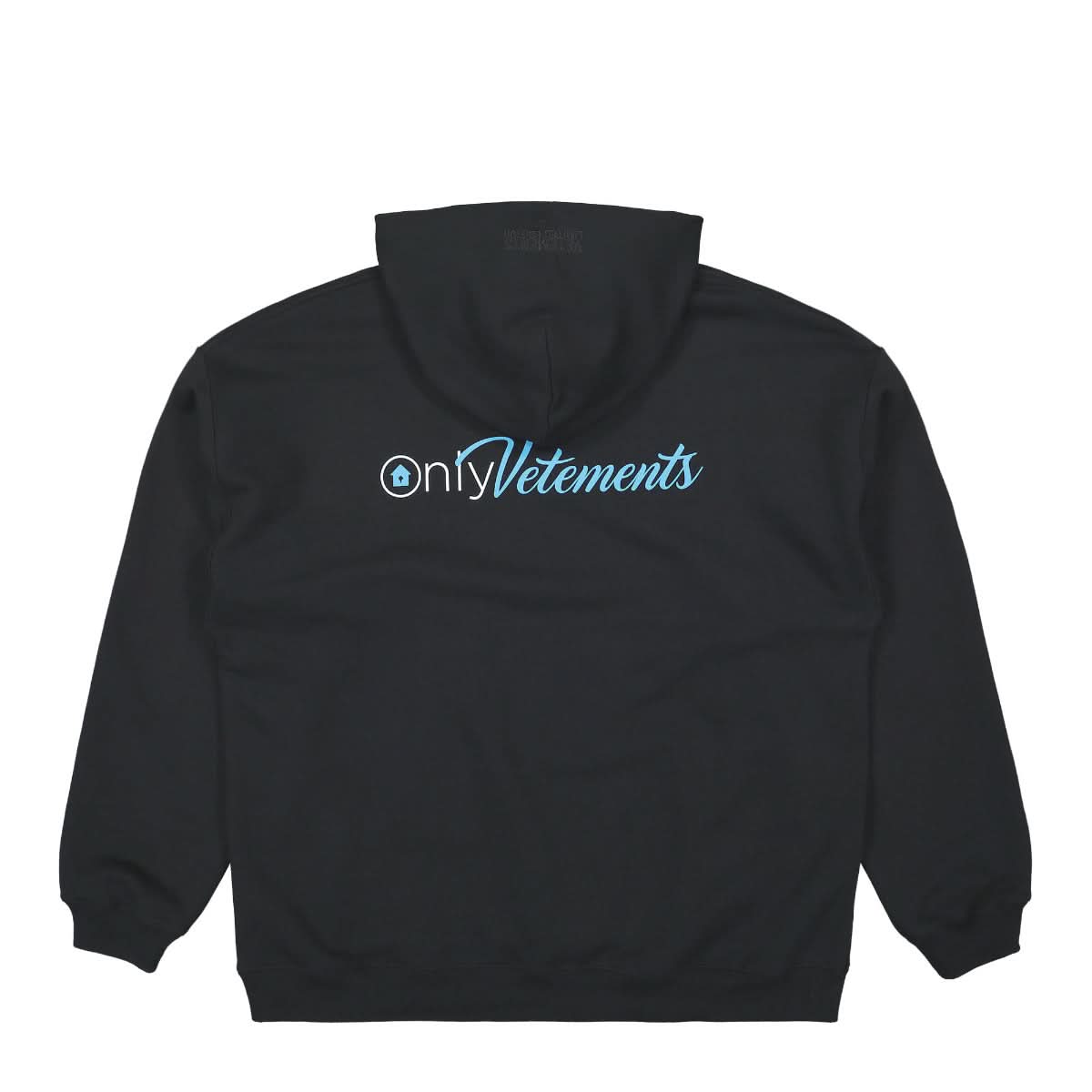 VETEMENTS Only Hoodie Black Detail view 2 | Gate