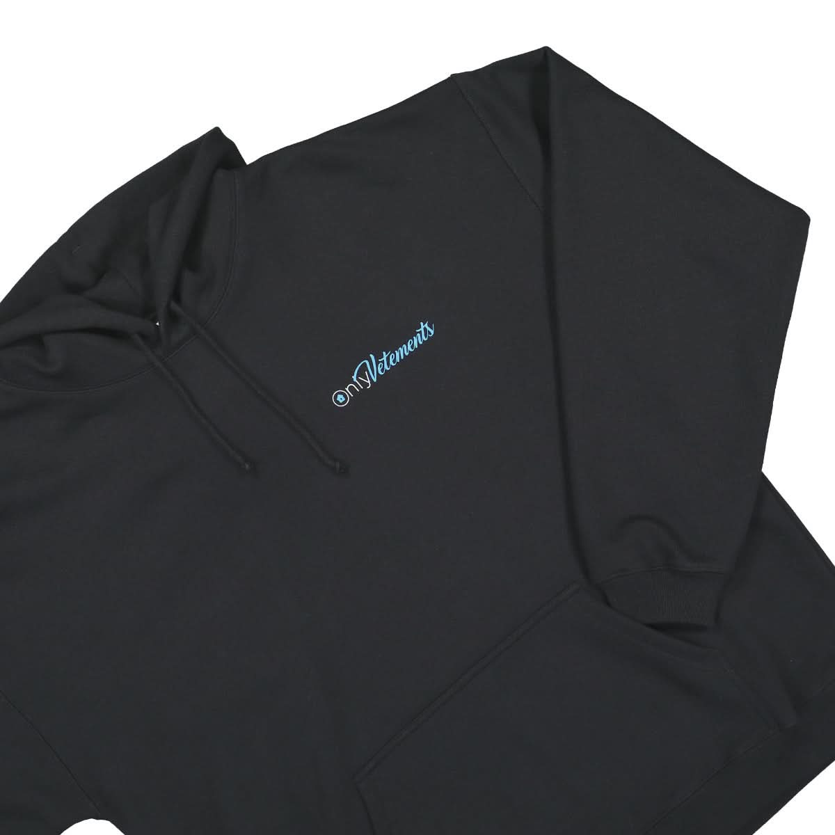 VETEMENTS Only Hoodie Black Detail view 4 | Gate