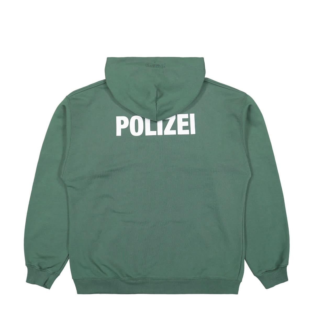 VETEMENTS Polizei Hoodie Green Detail view 2 | Gate