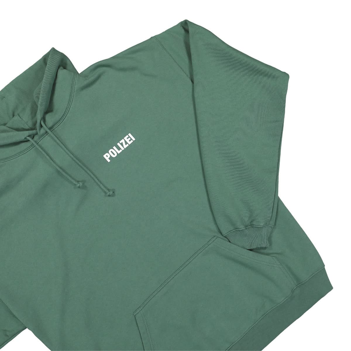 VETEMENTS Polizei Hoodie Green Detail view 4 | Gate