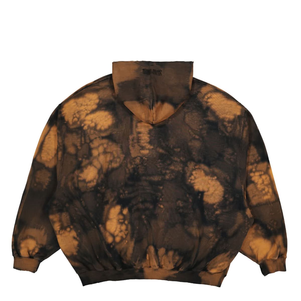 VETEMENTS Overbleached Hoodie Black,Brown Detail view 1 | Gate