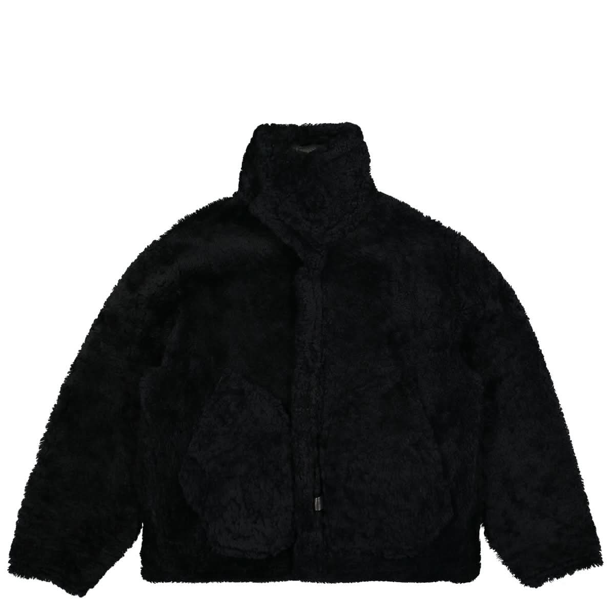 VETEMENTS Inside-Out Shearling Jacket Black Detail view 1 | Gate