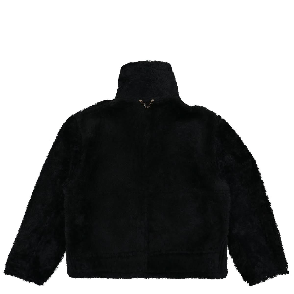 VETEMENTS Inside-Out Shearling Jacket Black Detail view 2 | Gate