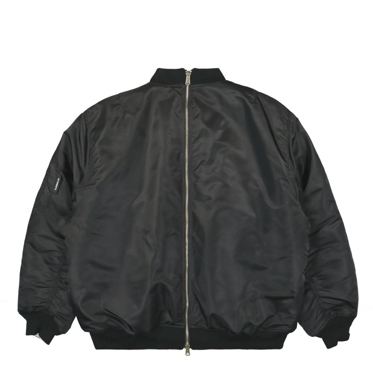 VETEMENTS Double Zip Bomber Black Detail view 2 | Gate