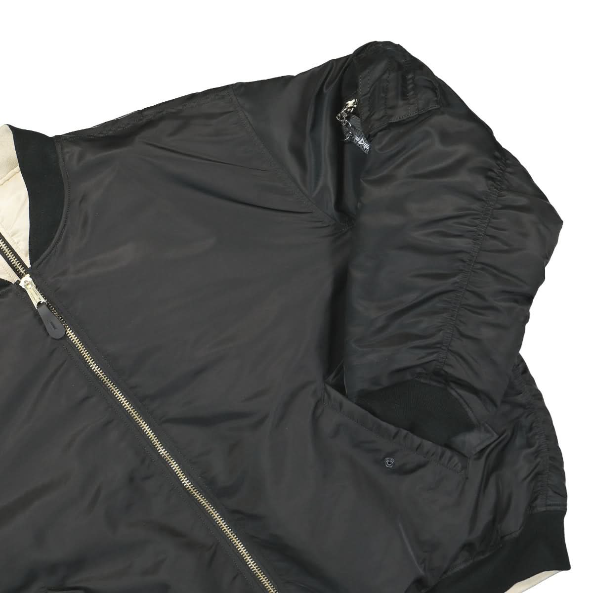 VETEMENTS Double Zip Bomber Black Detail view 4 | Gate