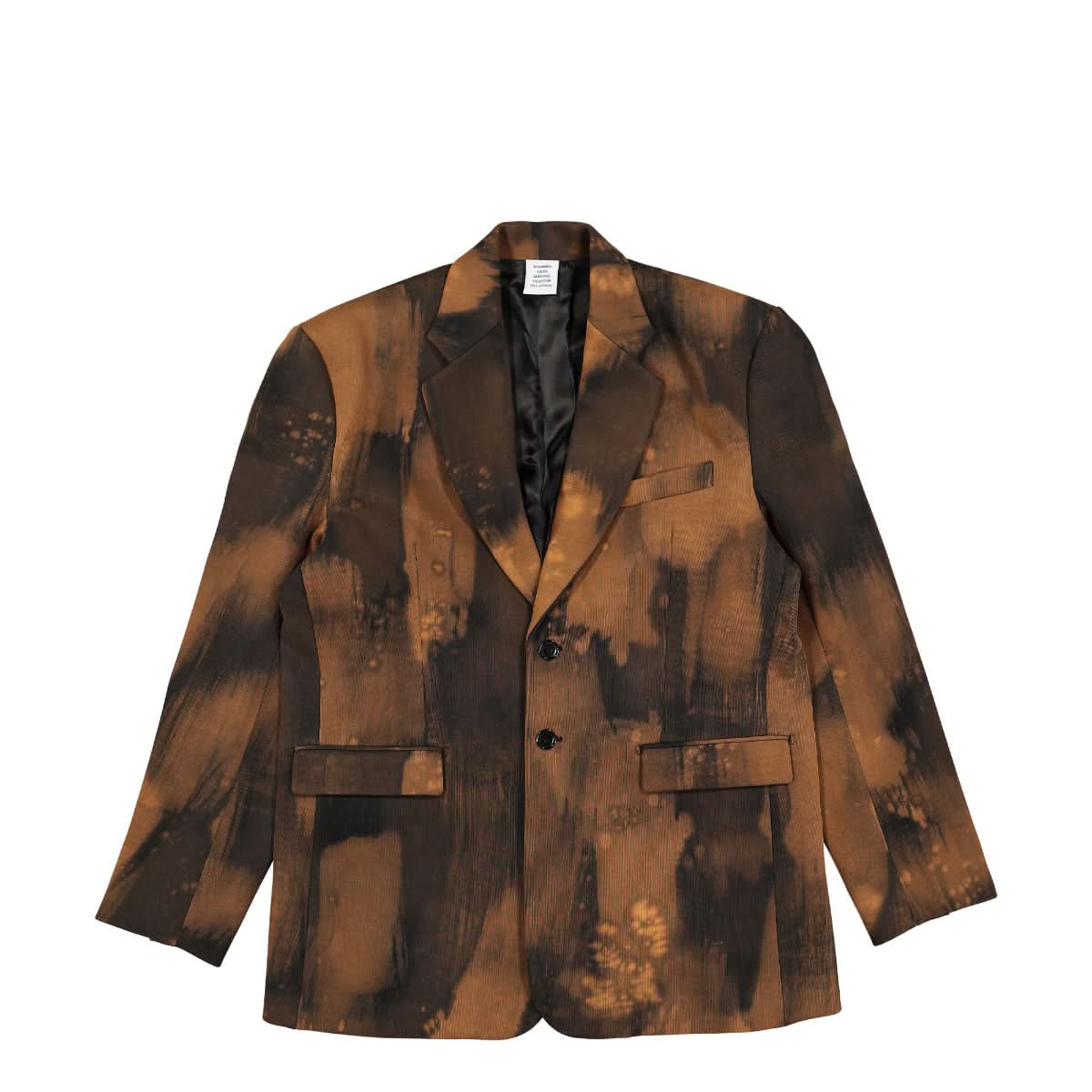 VETEMENTS Overbleached Tailored Jacket Brown Detail view 1 | Gate