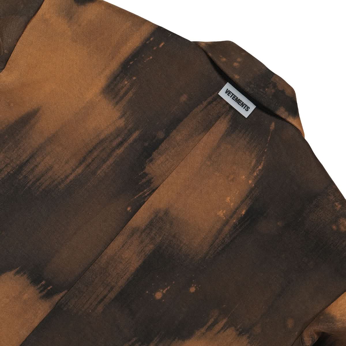 VETEMENTS Overbleached Tailored Jacket Brown Detail view 4 | Gate