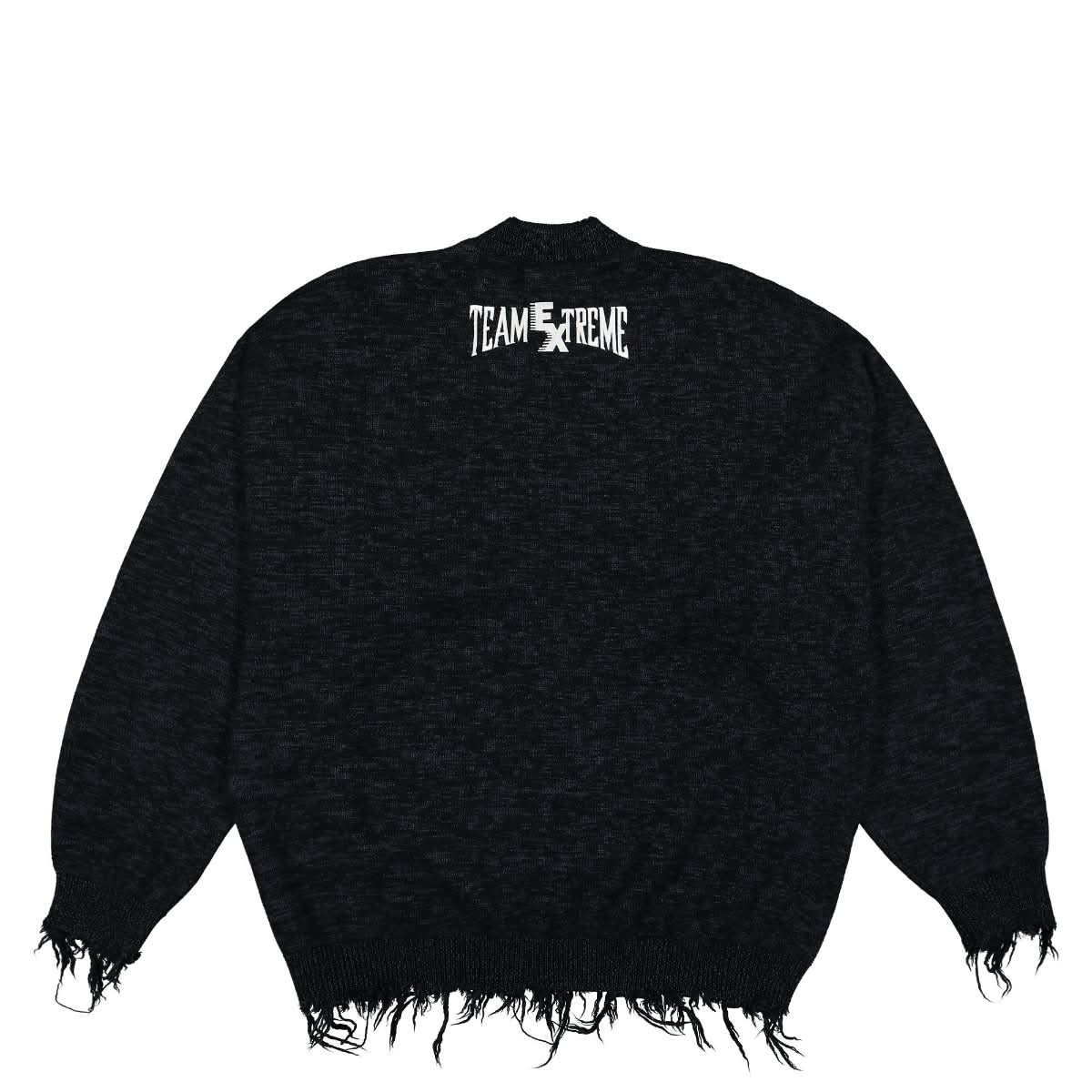 VETEMENTS V-Logo Knitted Sweater Black,Blue Detail view 2 | Gate