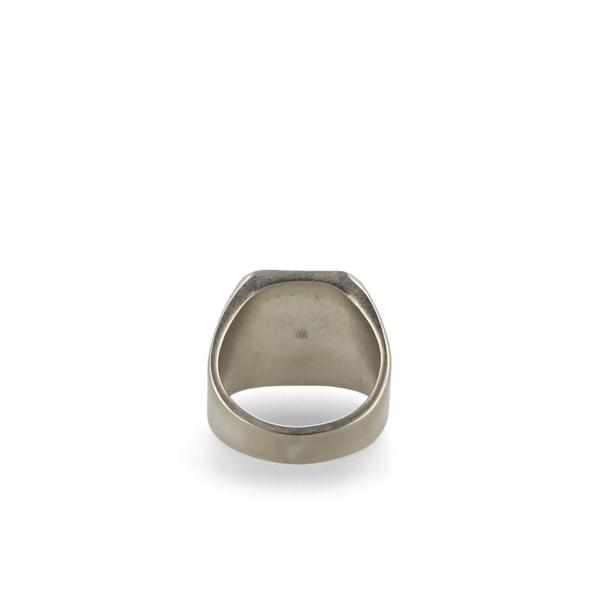 VETEMENTS Iconic Logo Ring Silver Detail view 3 | Gate