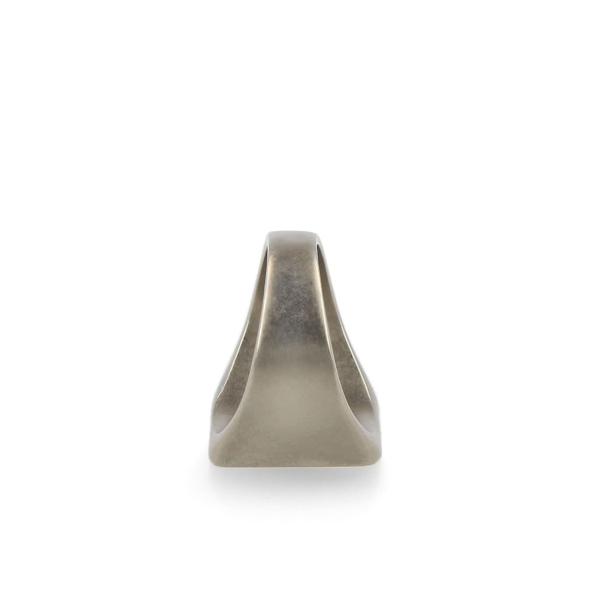 VETEMENTS Iconic Logo Ring Silver Detail view 5 | Gate