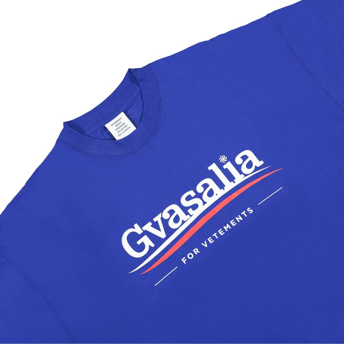 VETEMENTS T-Shirt Blue Detail view 3 | Gate