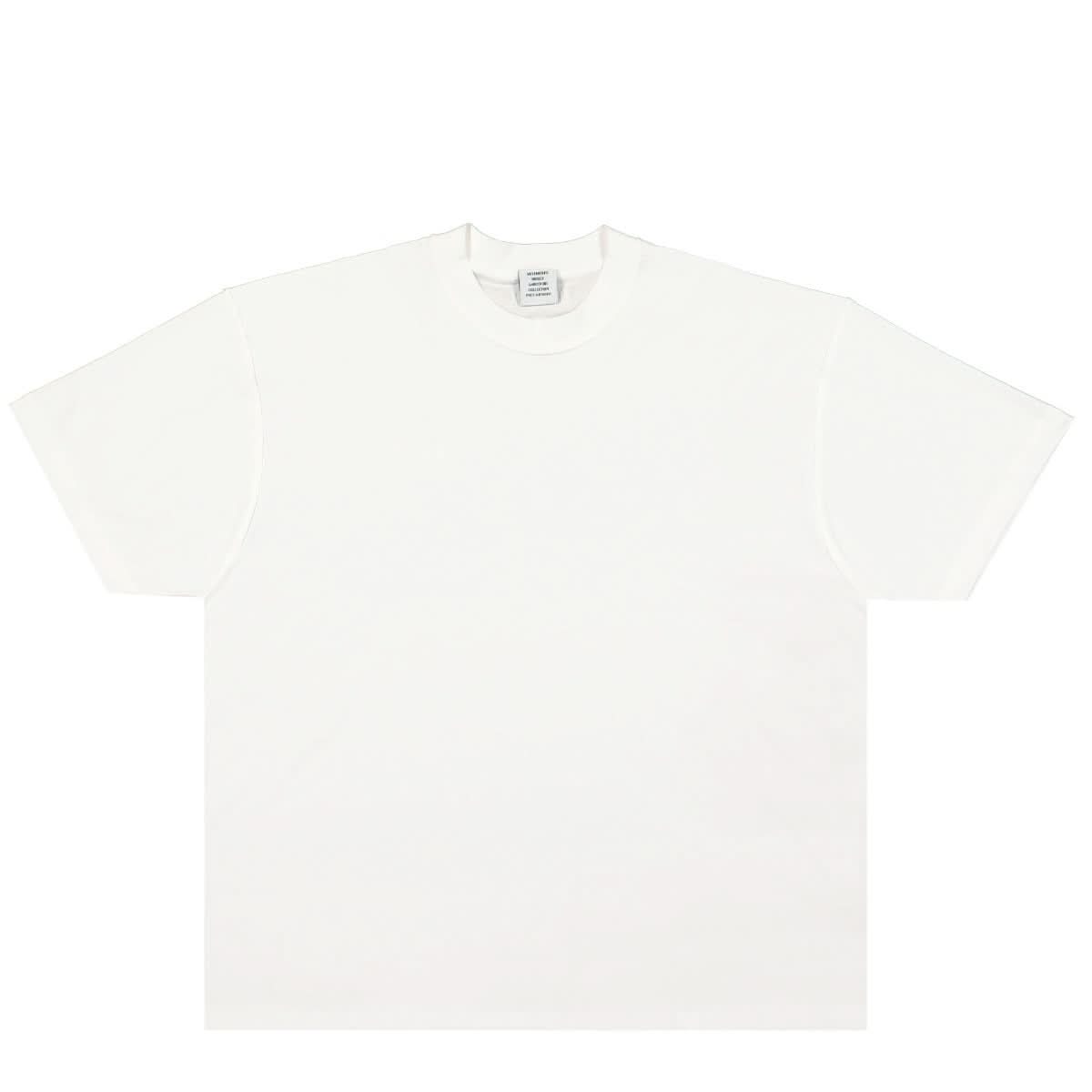 VETEMENTS All White Inside-Out T-Shirt White Detail view 1 | Gate