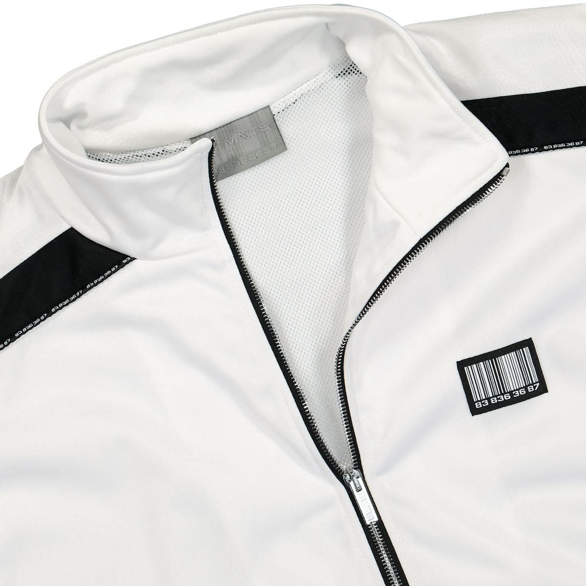VTMNTS Tailored Tracksuit Jacket White Detail view 3 | Gate