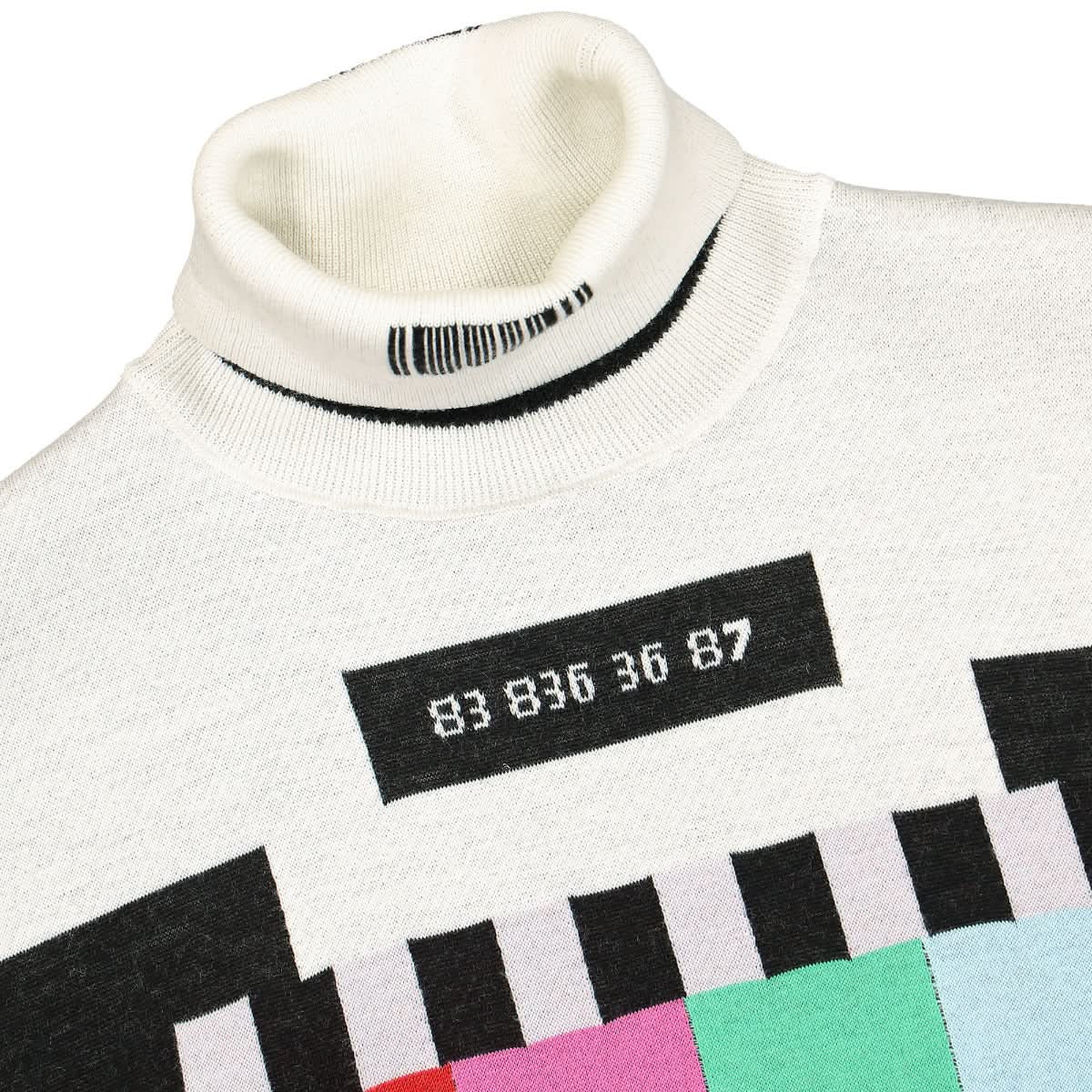 VTMNTS TV Branded Turtleneck Multicolor Detail view 3 | Gate