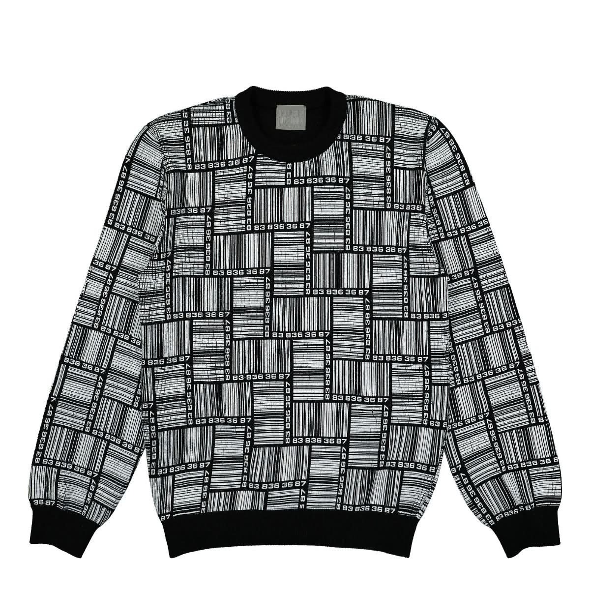 VTMNTS Barcode Monogram Sweater Black,White Detail view 1 | Gate