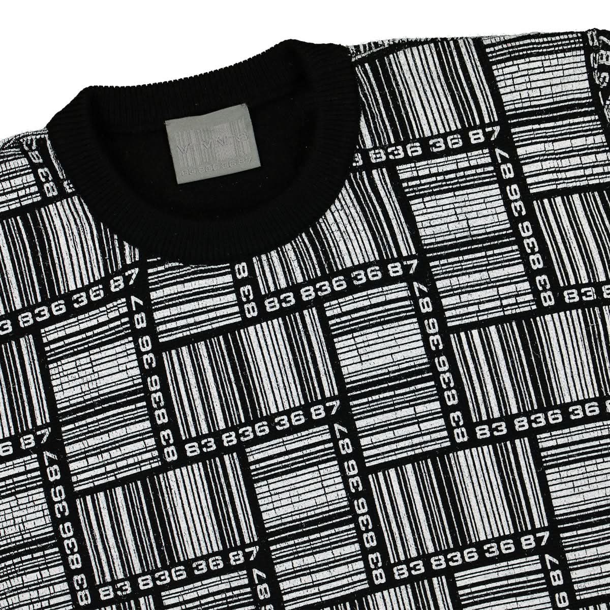 VTMNTS Barcode Monogram Sweater Black,White Detail view 3 | Gate