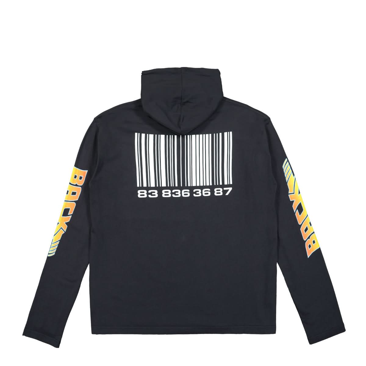 VTMNTS Back to the Future Jersey Hoodie Black Detail view 1 | Gate