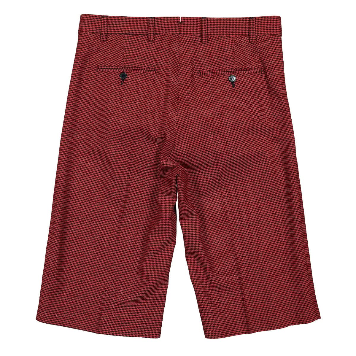 VETEMENTS Tailored Shorts Red Pepita Shorts ME52PA100R Detail View 1 | GATE