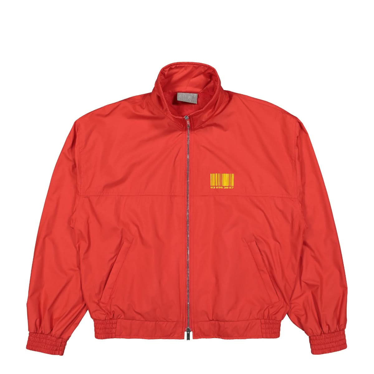VTMNTS Nylon Tracksuit Jacket Red Detail view 1 | Gate