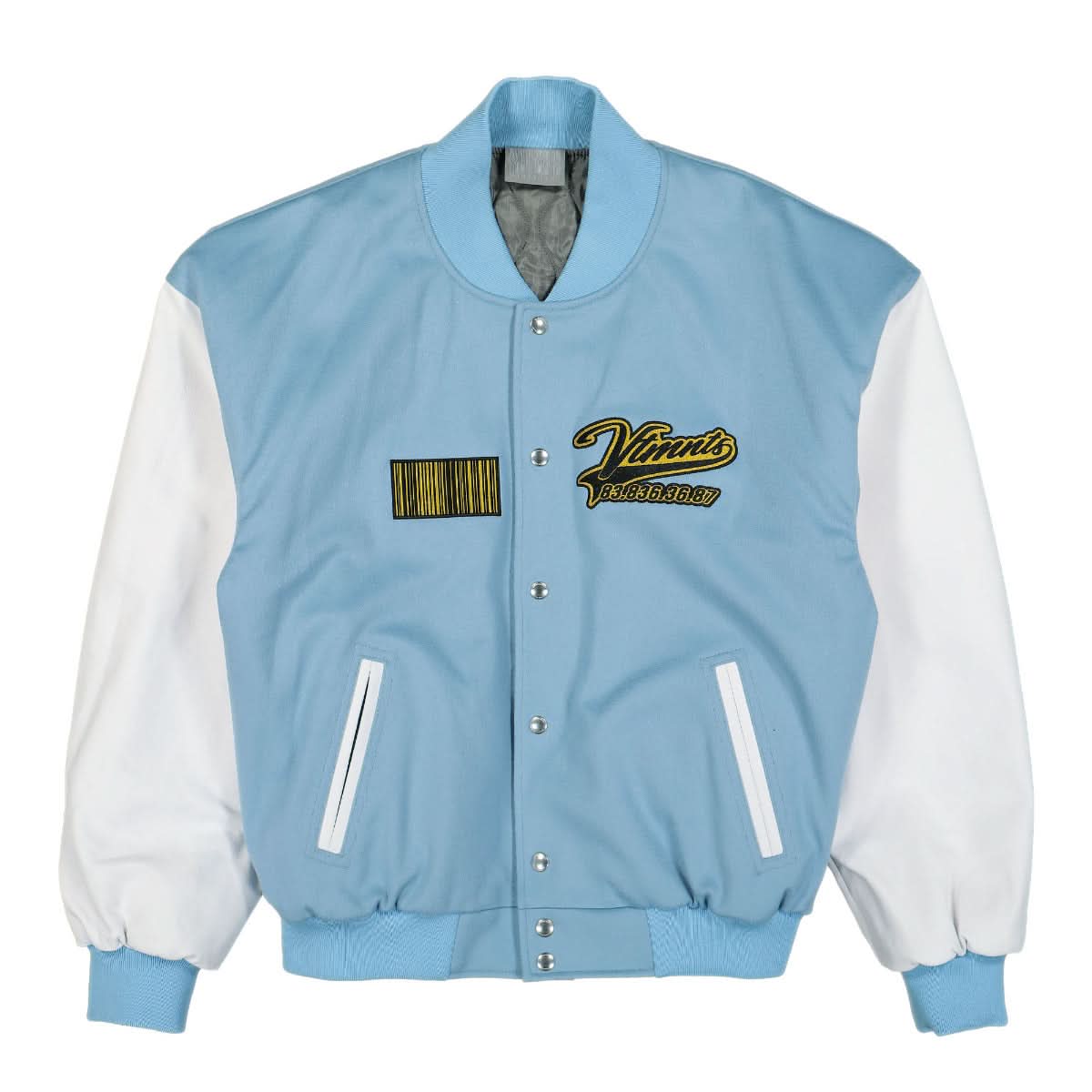 VTMNTS College Jacket White,Blue Detail view 1 | Gate