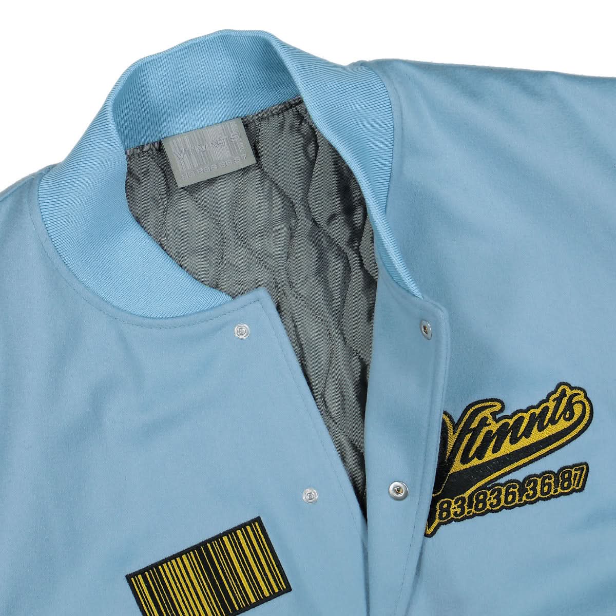 VTMNTS College Jacket White,Blue Detail view 3 | Gate