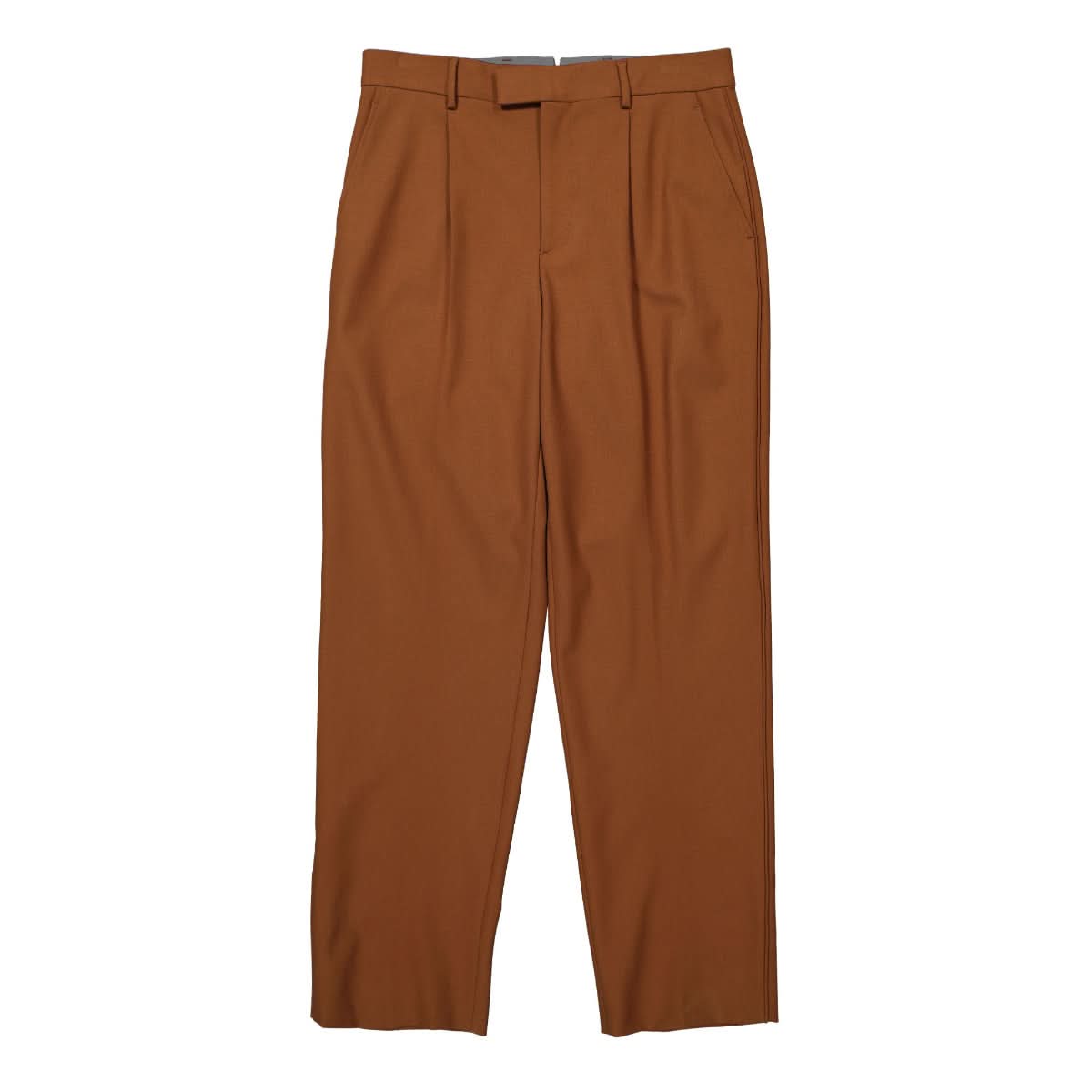 VTMNTS Plain Tailored Pants Brown Detail view 1 | Gate