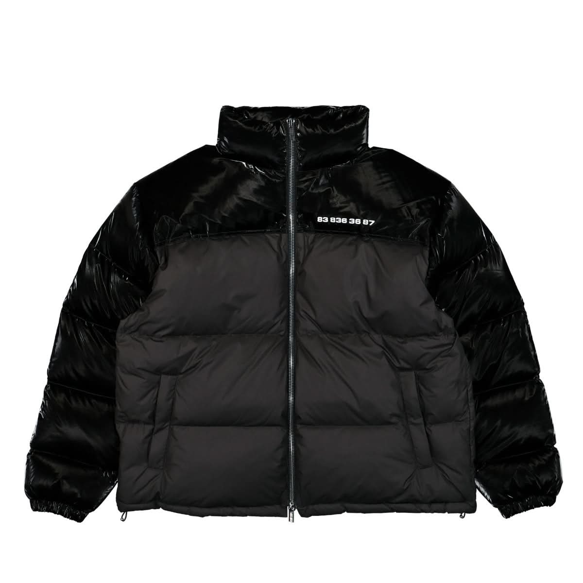 VTMNTS Color Block Puffer Jacket Black Detail view 1 | Gate