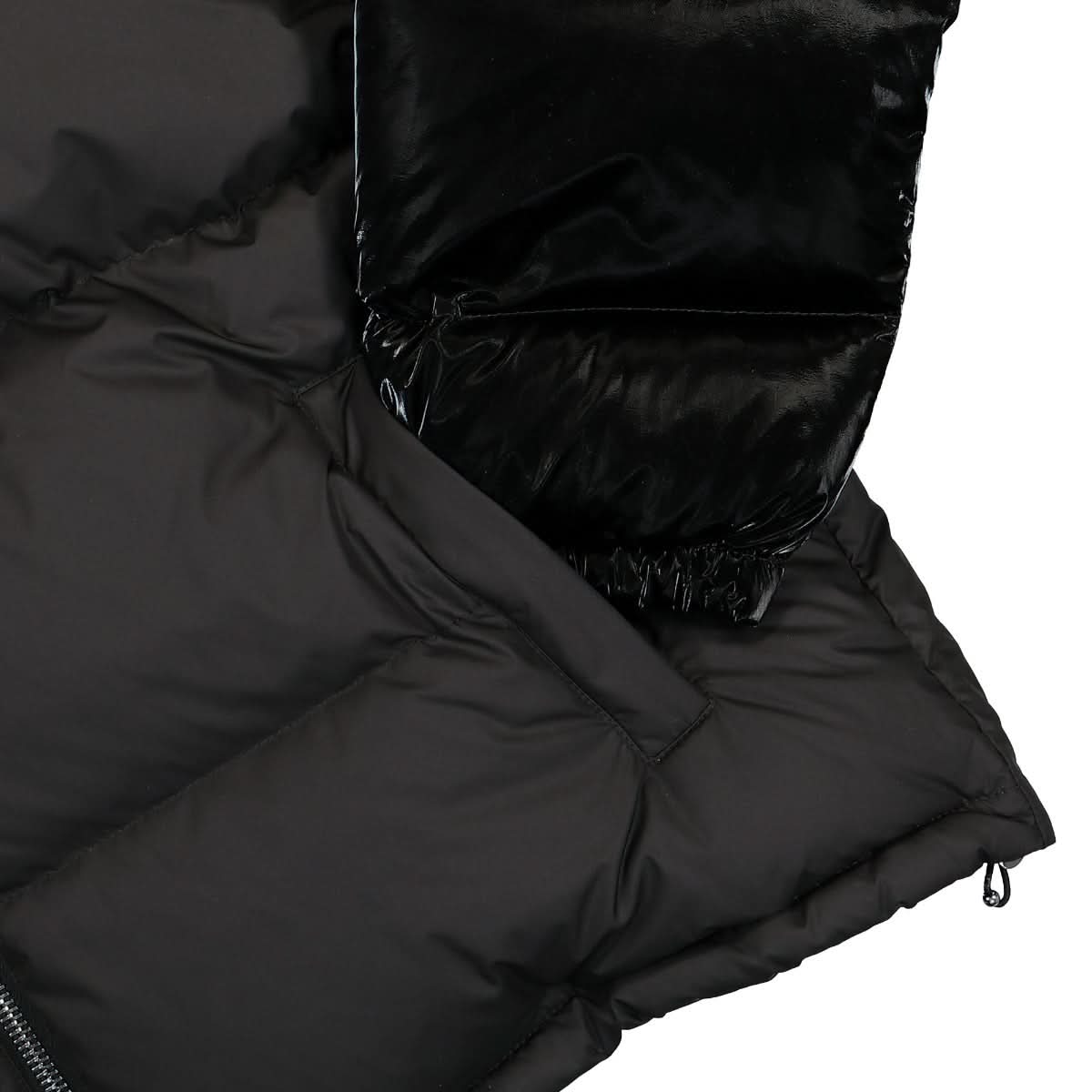 VTMNTS Color Block Puffer Jacket Black Detail view 4 | Gate